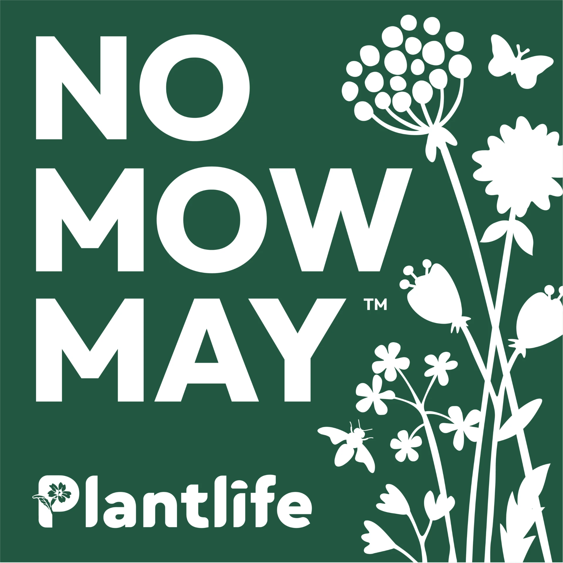 Plantlife No Mow May campaign badge