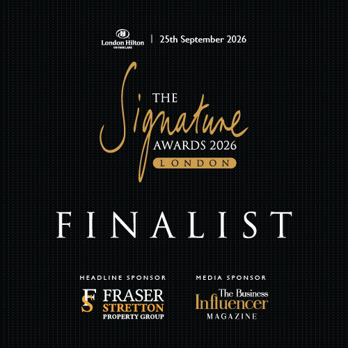 Signature Awards London 2026 Finalist badge